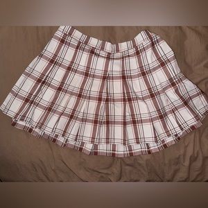 XL, New with tags, Aerie/ American eagle plaid skirt with elastic waist band